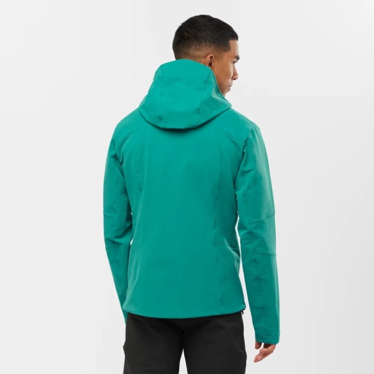 Chaquetas Salomon Outpeak Softshell Full Zip Hombre Turquesa | MX PCRV247